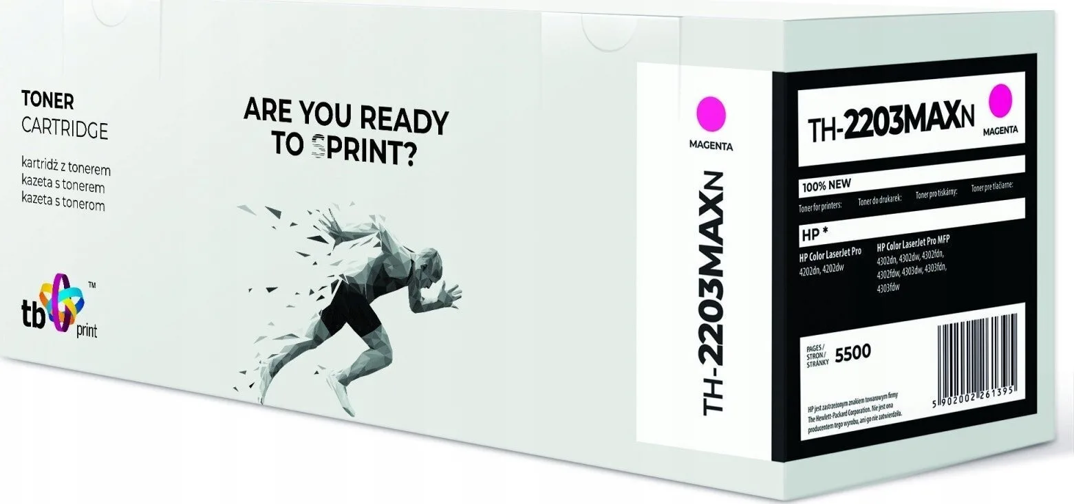 TB Print Συμβατό Toner για Laser Εκτυπωτή HP W2203X, TH-2203MAXN Ματζέντα (TH-2203MAXN) - Image 1
