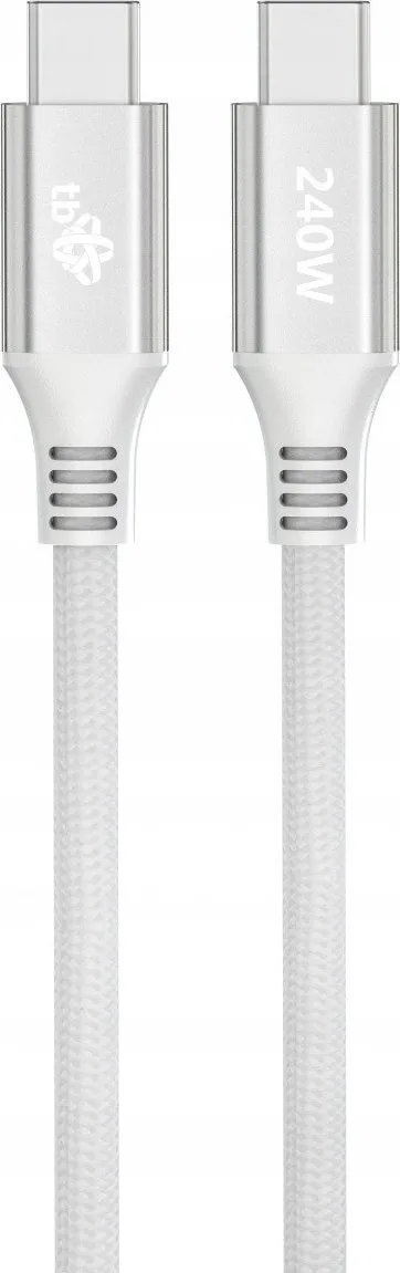 Tb Energy USB 2.0 Cable USB-C male - USB-C 240W Λευκό 1m - Image 1