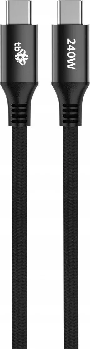 Tb Energy USB 2.0 Cable USB-C male - USB-C 240W Μαύρο 1m - Image 1
