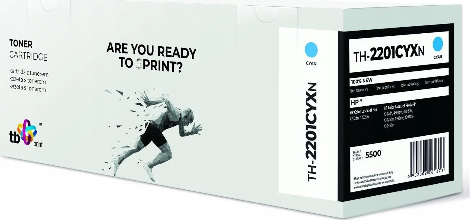 TB Print Συμβατό Toner για Laser Εκτυπωτή HP W2201X Κυανό (TH-2201CYXN) - Image 1
