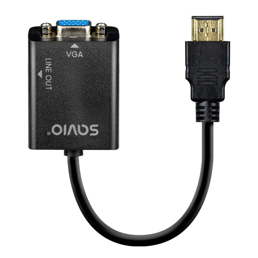 20241210121808_savio_metatropeas_hdmi_male_se_vga_female_1tmch Savio Μετατροπέας HDMI male σε VGA female 1τμχ - Image 1