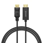 Savio Cable DisplayPort male - HDMI male 1.5m Μαύρο