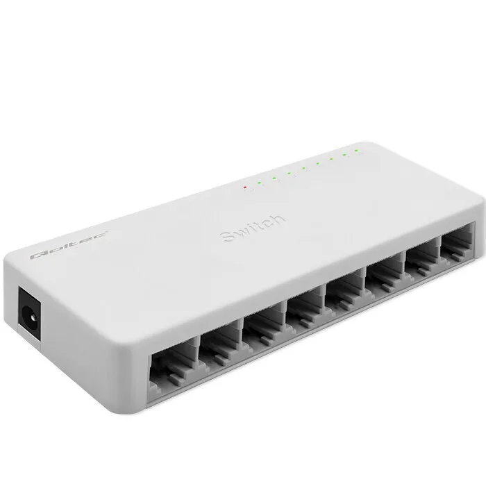 Qoltec 52248 Unmanaged Switch με 8 Θύρες Gigabit (1Gbps) Ethernet - Image 1