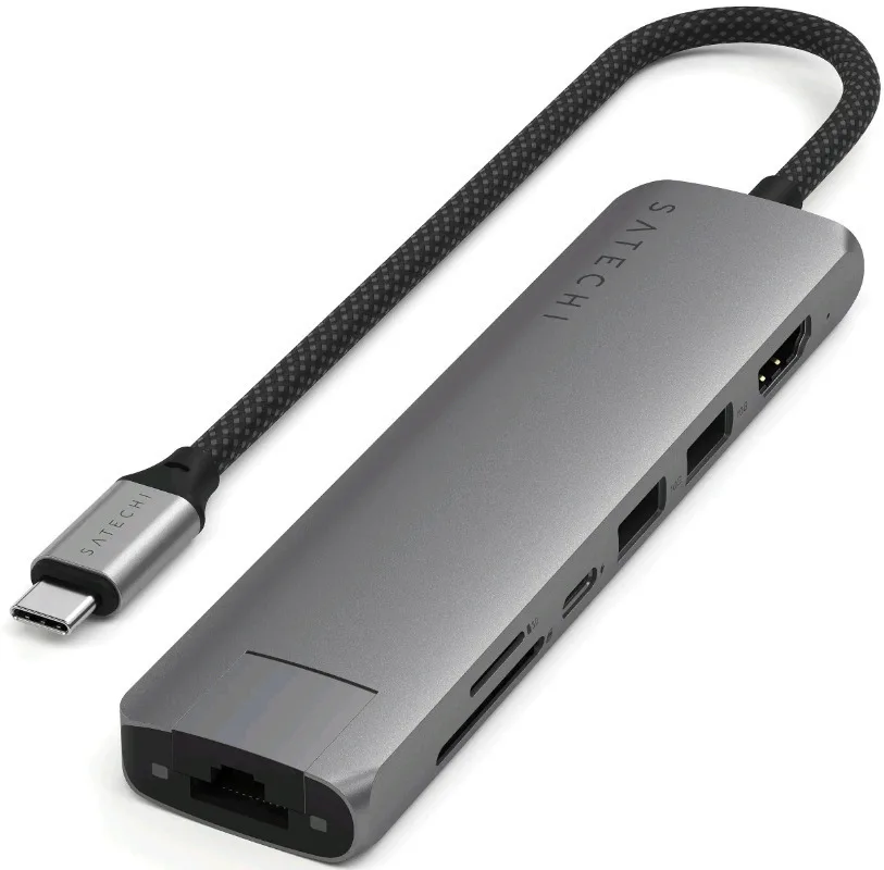 20241210151213_satechi_usb_c_docking_station_me_hdmi_4k_pd_ethernet_gri_st_p7sm Satechi USB-C Docking Station με HDMI 4K PD Ethernet Γκρι (ST-P7SM) - Image 1