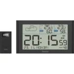 Hama Wetterstation Sylt Mit Außensensor Funk Schwarz 222216