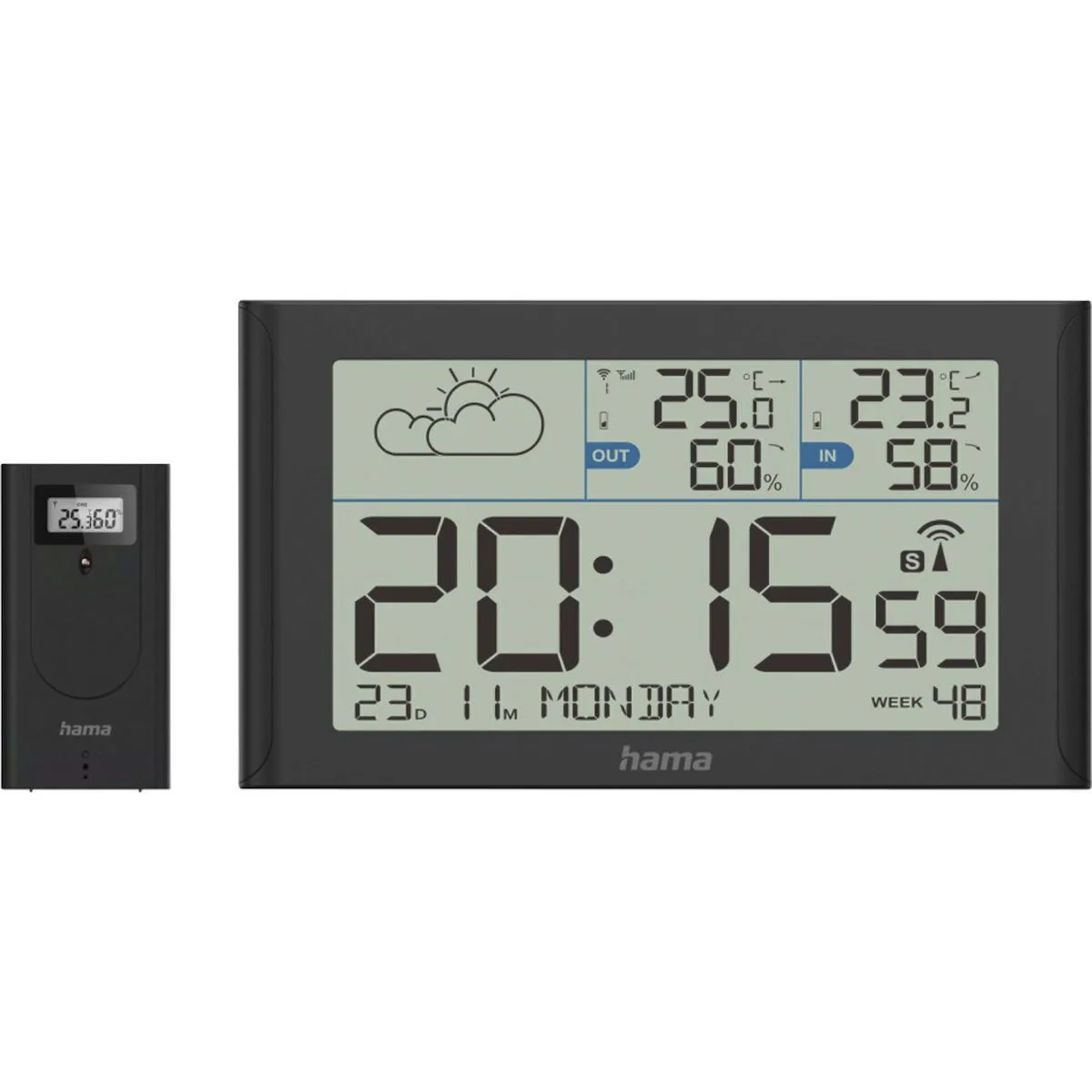 20241219112522_hama_wetterstation_sylt_mit_au_ensensor_funk_schwarz_222216 Hama Wetterstation Sylt Mit Außensensor Funk Schwarz 222216 - Image 1