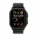 Apple Watch Ultra 2 2024 Titanium 49mm Αδιάβροχο με eSIM και Παλμογράφο (Black με Black Trail Loop - S/M)