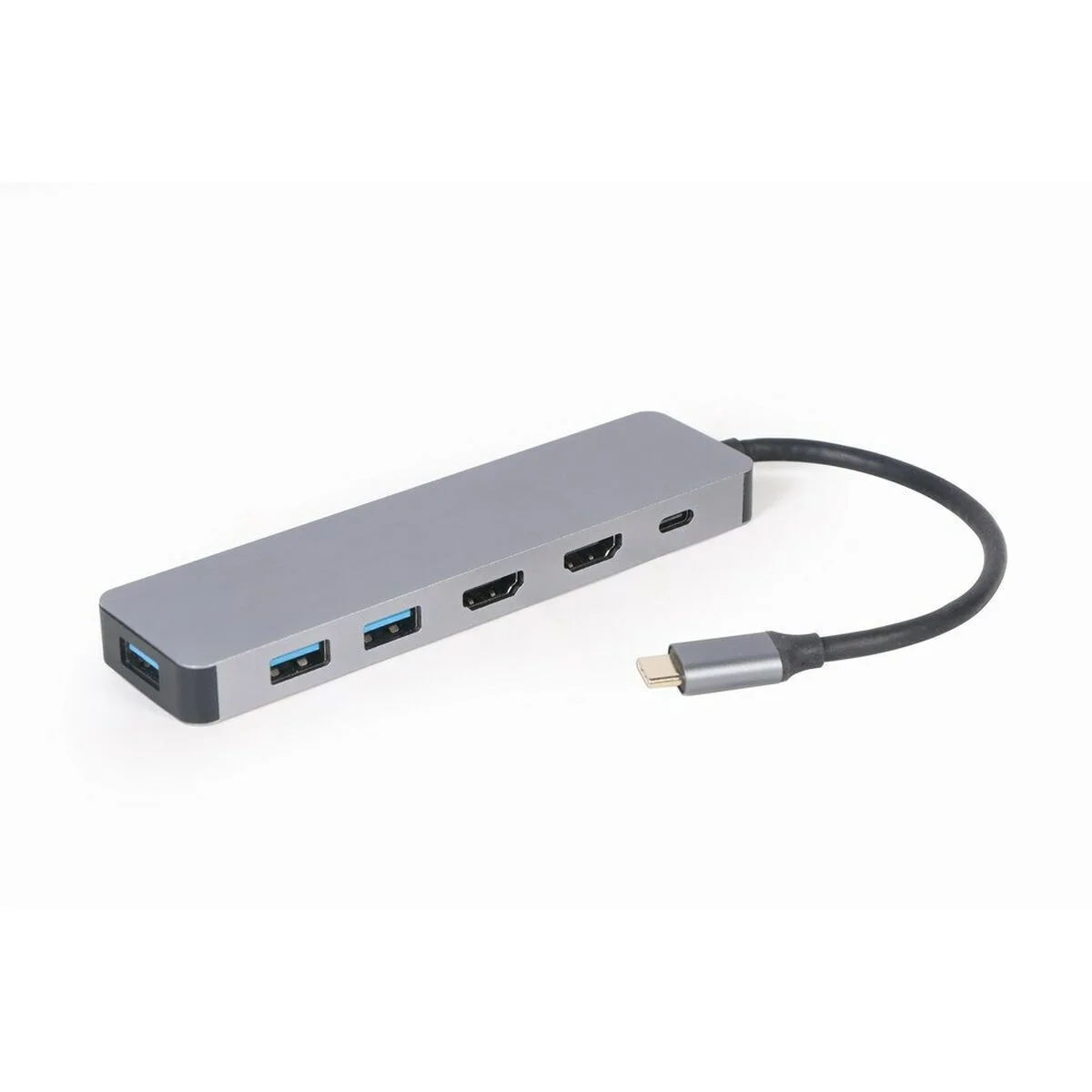 Cablexpert USB-C Docking Station με HDMI 4K PD Γκρι (A-CM-COMBO3-03) - Image 1