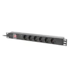 Lanberg Πολύπριζο Rack PDU-06F-0200-BK 1τμχ