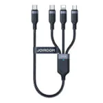Joyroom S-A18 Braided USB to Lightning / Type-C / micro USB Cable 5A Μαύρο 1.2m