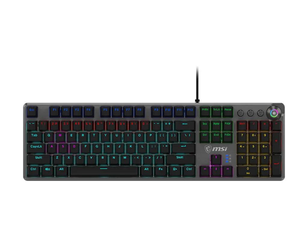 MSI Forge GK310 Gaming Μηχανικό Πληκτρολόγιο με Custom Red διακόπτες και RGB φωτισμό (Αγγλικό US) - Image 1