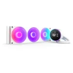 NZXT Kraken Elite 360 RGB Υδρόψυξη Επεξεργαστή Τριπλού Ανεμιστήρα 120mm για Socket AM4/AM5/1700/1200/115x Λευκή