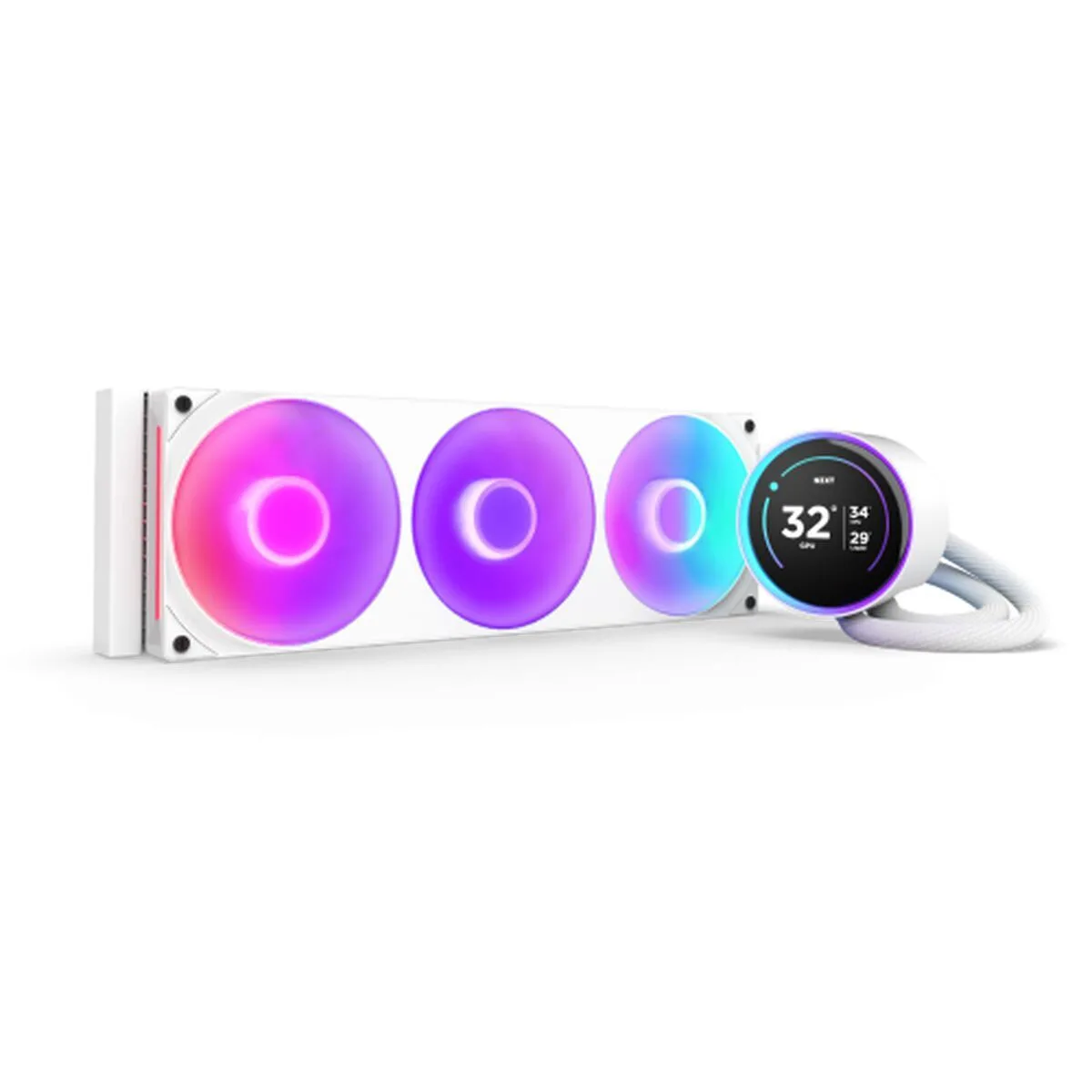 NZXT Kraken Elite 360 RGB Υδρόψυξη Επεξεργαστή Τριπλού Ανεμιστήρα 120mm για Socket AM4/AM5/1700/1200/115x Λευκή - Image 1