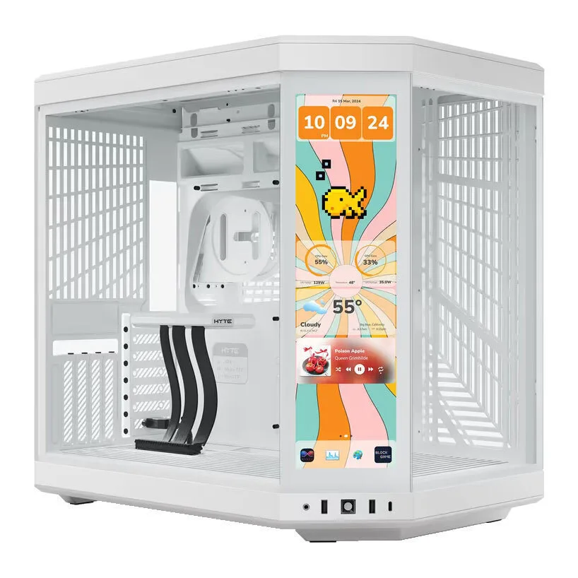 20250117124503_hyte_y70_touch_infinite_gaming_midi_tower_kouti_ypologisti_me_plaino_parathyro_black_cherry HYTE Y70 Touch Infinite Gaming Midi Tower Κουτί Υπολογιστή με Πλαϊνό Παράθυρο Λευκό - Image 1