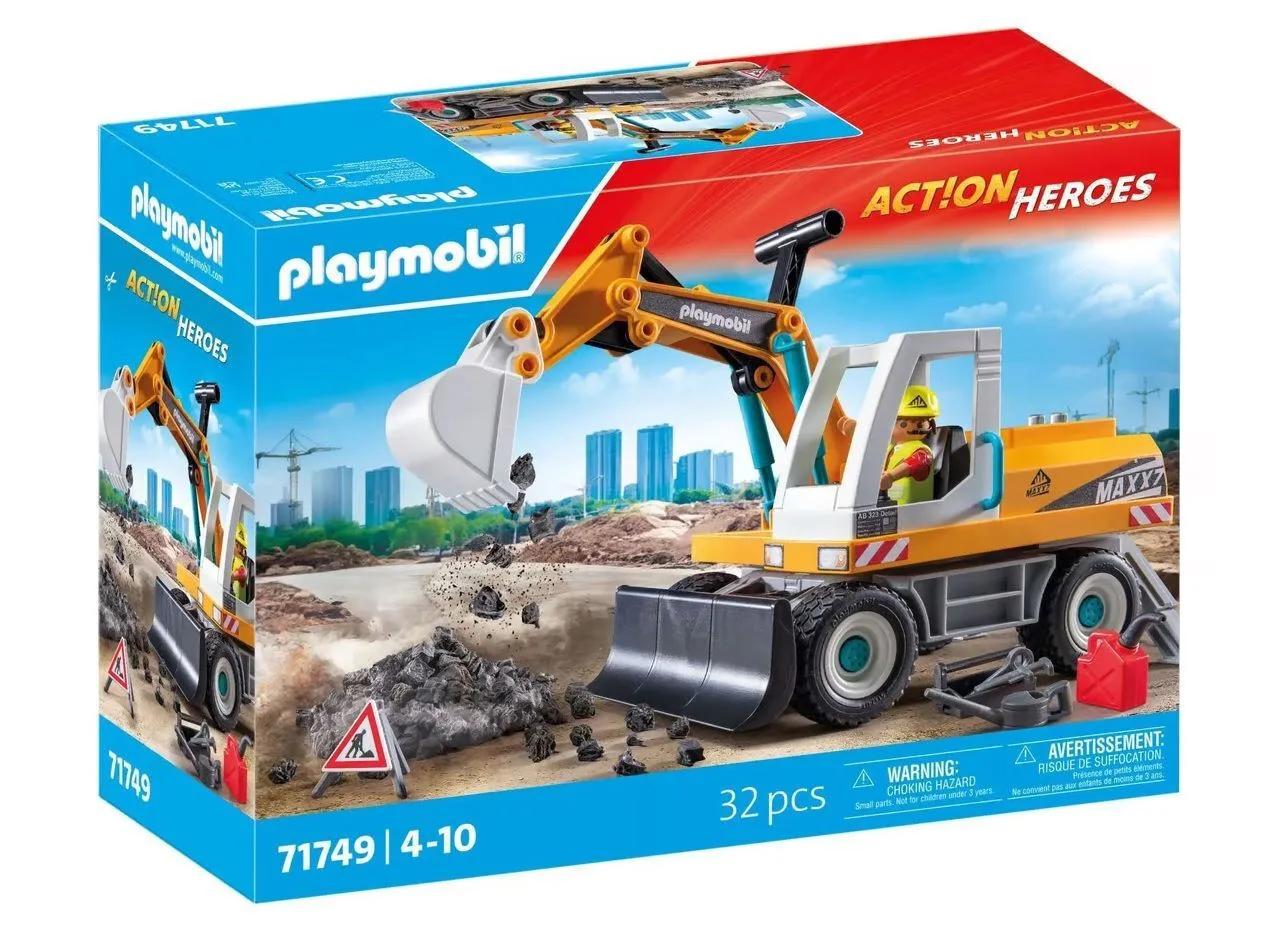 Playmobil Action Heroes Μεγάλος Εκσκαφέας Κατασκευών για 4-10 ετών 71749 - Image 1