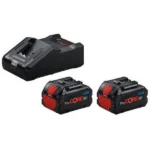 Bosch Σετ 2 Μπαταριών Εργαλείου 18V Χωρητικότητας 8Ah με Φορτιστή GAL 18V-160