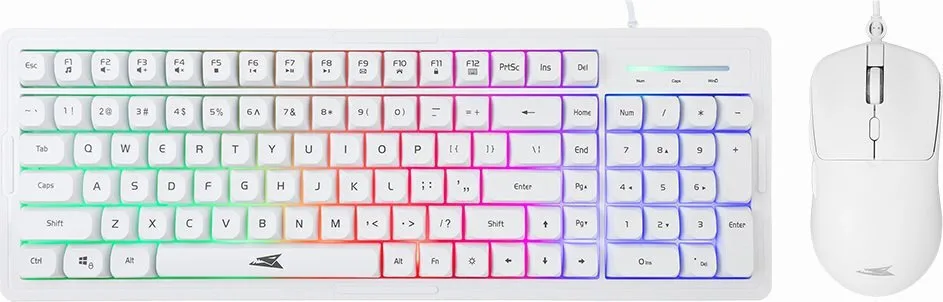 Baracuda Baracuda Orca Σετ Gaming Πληκτρολόγιο με Φωτιζόμενα πλήκτρα & Ποντίκι (Αγγλικό US) Λευκό - Image 1