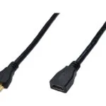 Digitus HDMI 1.4 Angle Cable HDMI male - HDMI female 5m Μαύρο AK-330201-050-S