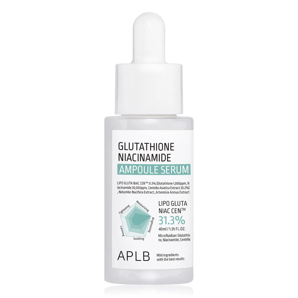 20250128093144_aplb_glutathione_serum_prosopou_me_niasinamidi_40ml APLB Glutathione Serum Προσώπου με Centella Asiatica & Νιασιναμίδη 40ml - Image 1