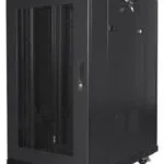 Lanberg Επιδαπέδια Καμπίνα Rack 22U Μαύρο