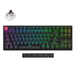Keychron K8 V2 K8X-J3 Ασύρματο Gaming Μηχανικό Πληκτρολόγιο Tenkeyless με Keychron Super Brown διακόπτες και RGB φωτισμό (Αγγλικό US) Aluminum Frame