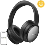Earfun Tune Pro Ασύρματα / Ενσύρματα Over Ear Ακουστικά με 120 ώρες Λειτουργίας και Quick Charge Μαύρα
