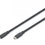 Digitus USB 2.0 Cable USB-C male - USB-C 240W PD Μαύρο 0.5m Ak-300344-005-S