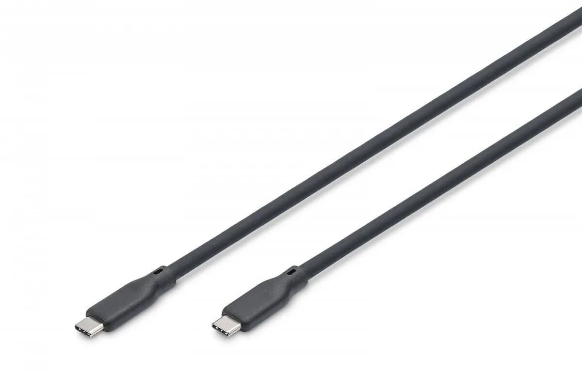20250205140629_digitus_usb_2_0_cable_usb_c_male_usb_c_mayro_0_5m_ak_300344_005_s Digitus USB 2.0 Cable USB-C male - USB-C 240W PD Μαύρο 0.5m Ak-300344-005-S - Image 1