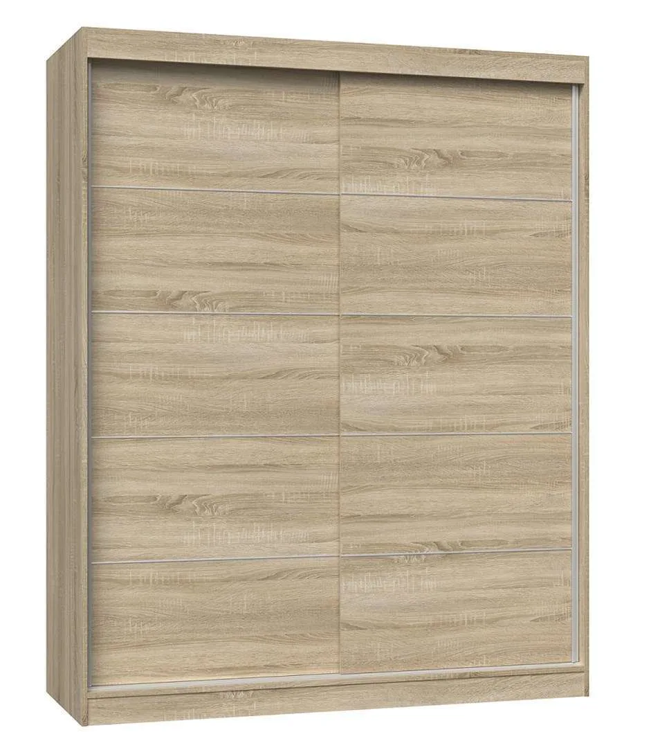 IGA 160 SON C KPL Δίφυλλη Ντουλάπα Συρόμενη Sonoma Oak 160x61x200cm IGA 160 SON C KPL - Image 1