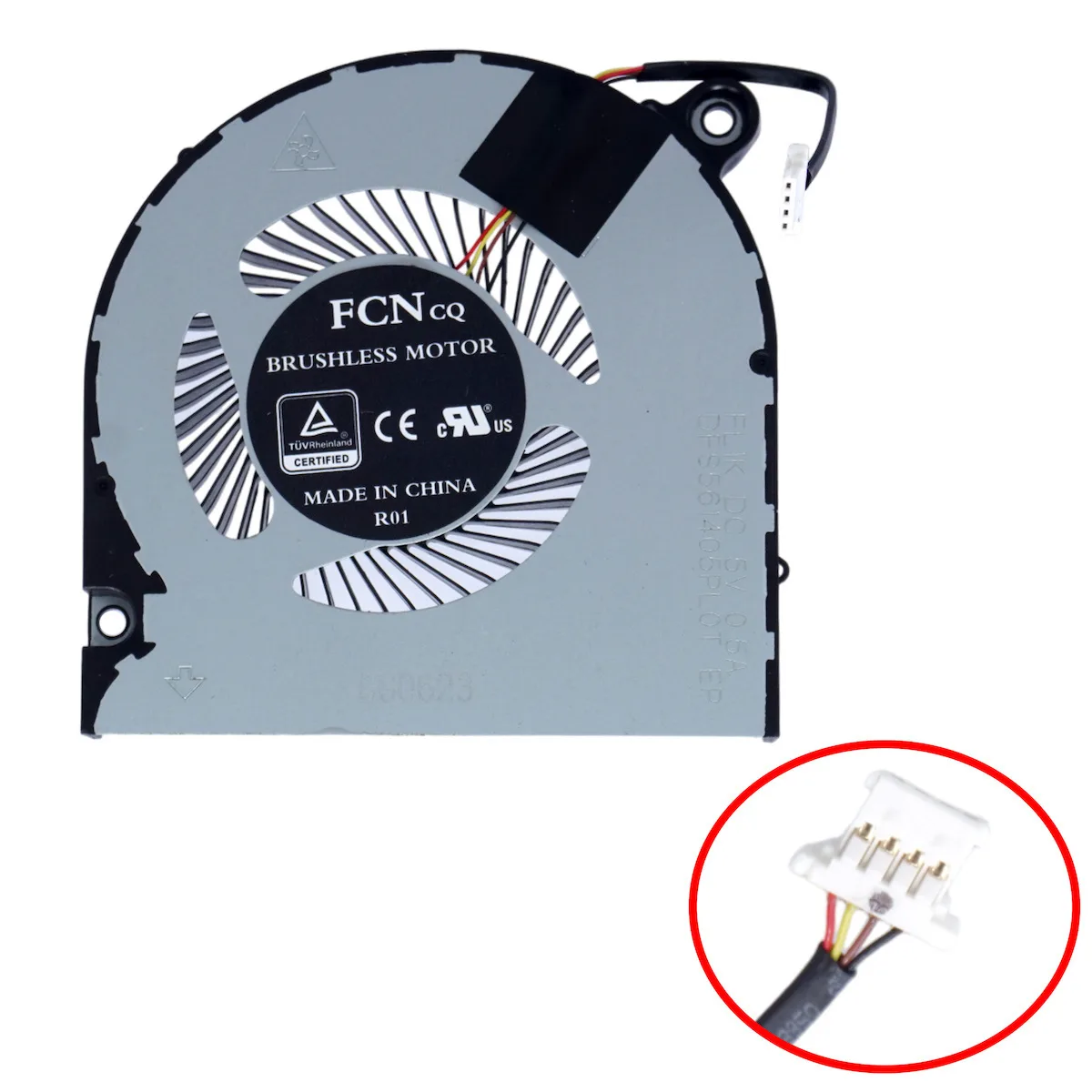 Ανεμιστηράκι Laptop Cpu Cooling Fan Acer Predator Helios 300 Ph315-52 Nitro 5 7 An515-43 An515-54 An517 An517-51 23.q2cn2.001 24.q59n2.001 Dfs561405pl0t Fl1k Ns85c06-18k20 4pin Κωδ.81191 - Image 1