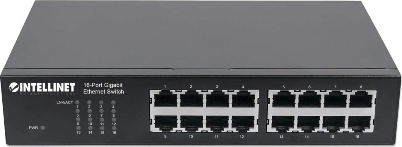 Intellinet 561068 16-Port Gigabit Ethernet Switch Managed L2 Switch με 16 Θύρες Gigabit (1Gbps) Ethernet - Image 1