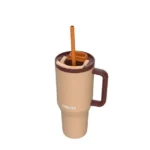 Kambukka Ποτήρι Θερμός Ανοξείδωτο 950ml Almond Dream Thermal Mug Telescopic Straw με Καλαμάκι 11-08001