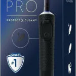 Oral-B Vitality Pro Protect X Clean Ηλεκτρική Οδοντόβουρτσα με Χρονομετρητή Μαύρη