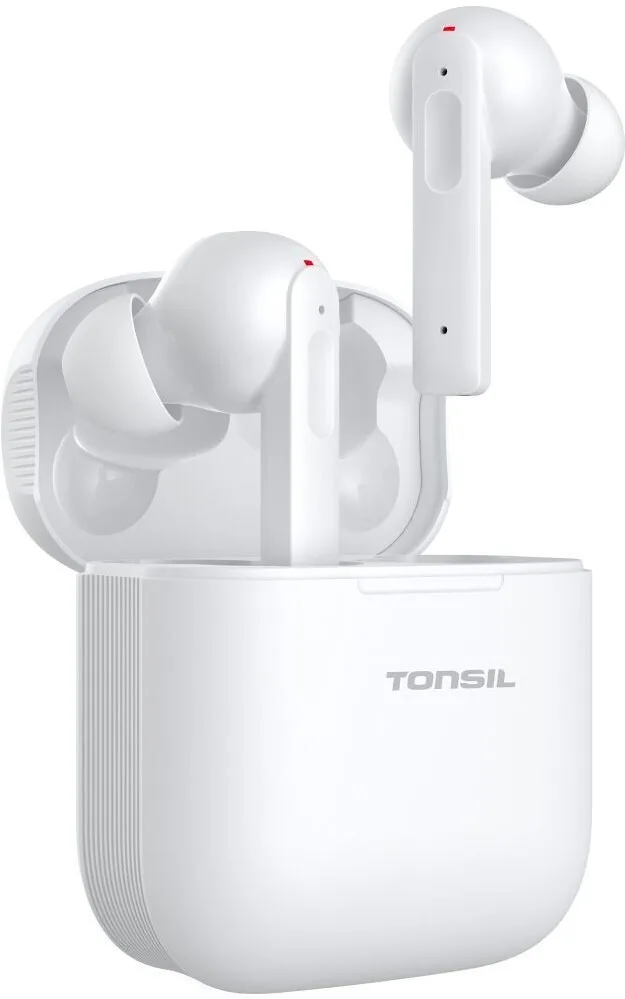 20250217130208_tonsil_t55bt_earbud_bluetooth_handsfree_akoustika_me_antochi_ston_idrota_kai_thiki_fortisis_leyka Tonsil T55BT Earbud Bluetooth Handsfree Ακουστικά με Αντοχή στον Ιδρώτα και Θήκη Φόρτισης Λευκά - Image 1