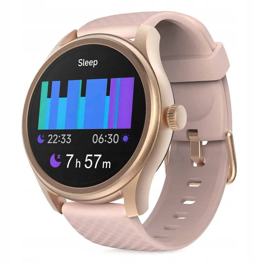 20250218122215_hama_5010_46mm_smartwatch_me_palmografo_roz_chryso HAMA 5010 46mm Smartwatch με Παλμογράφο (Ροζ Χρυσό) - Image 1