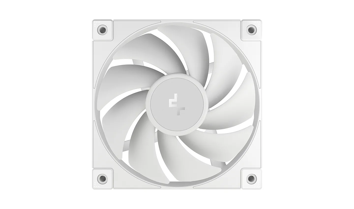20250218130304_deepcool_fd12_case_fan_120mm_me_syndesi_4_pin_pwm_leyko Deepcool FD12 Case Fan 120mm με Σύνδεση 4-Pin PWM Λευκό - Image 1