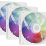 Natec Oxal 120 Case Fan με ARGB Φωτισμό και Σύνδεση 3-Pin / 4-Pin PWM 3τμχ Λευκό
