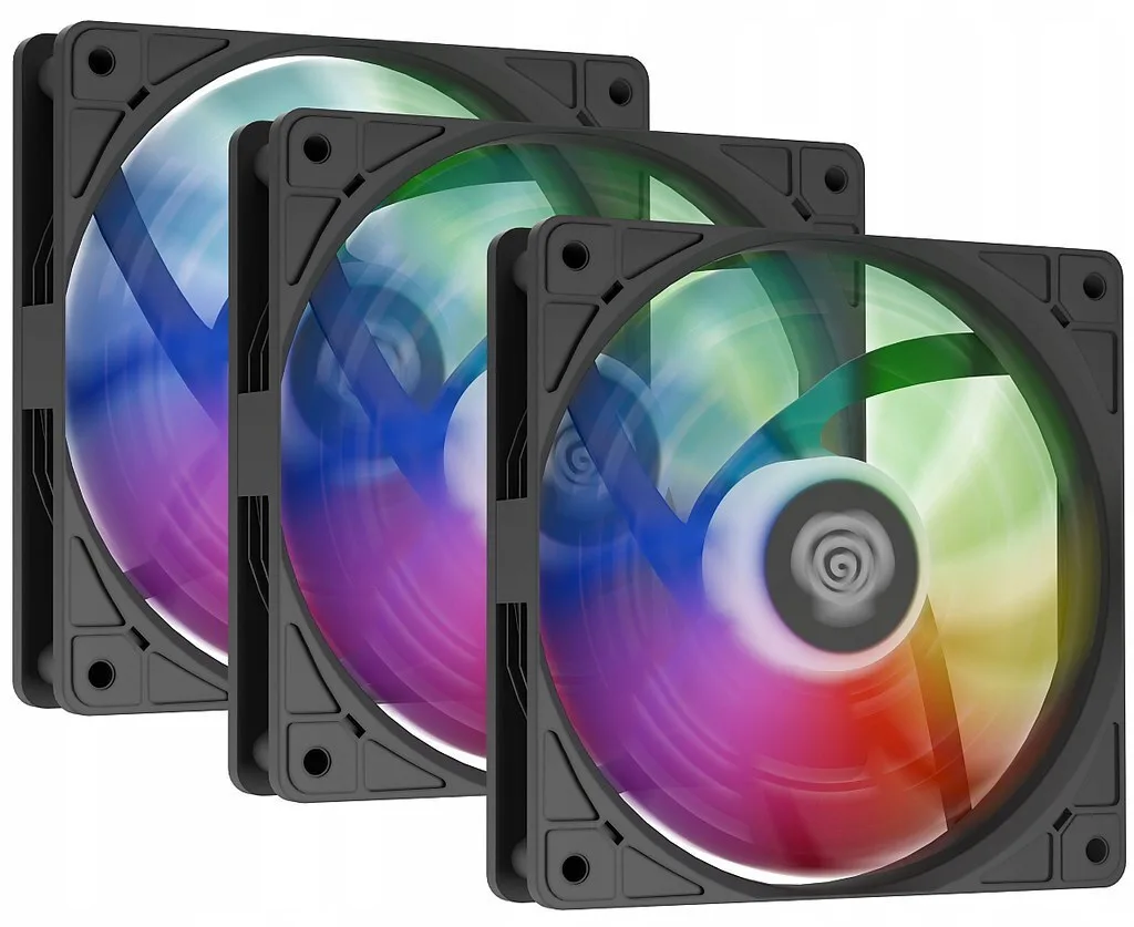 Natec Oxal 120 Case Fan με ARGB Φωτισμό και Σύνδεση 3-Pin / 4-Pin PWM 3τμχ - Image 1