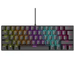 Rampage Plower K60 Gaming Μηχανικό Πληκτρολόγιο 60% με Custom Blue διακόπτες και RGB φωτισμό (Αγγλικό US)