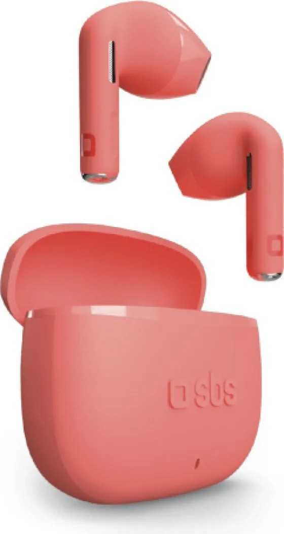 SBS GO Pods Earbud Bluetooth Handsfree Ακουστικά με Θήκη Φόρτισης Κόκκινα - Image 1