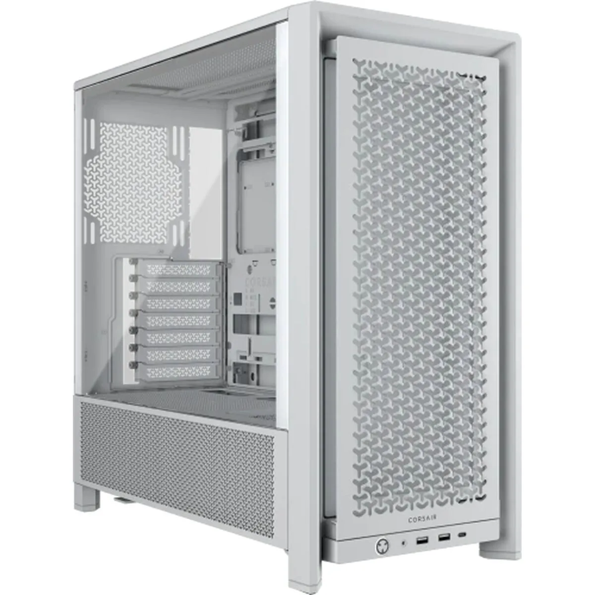 Corsair Frame 4000D Gaming Midi Tower Κουτί Υπολογιστή με Πλαϊνό Παράθυρο Λευκό - Image 1