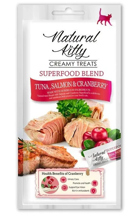 20250220153027_natural_kitty_kremodis_lichoudia_tono_solomo_cranberry_4x12gr Natural Kitty Κρεμώδης Λιχουδιά Τόνο Σολομό Cranberry 4x12gr - Image 1