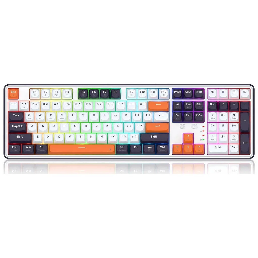 Redragon K689WBO-RGB-PRO Ασύρματο Gaming Μηχανικό Πληκτρολόγιο 75% με RGB φωτισμό (Αγγλικό US) Wyvern - Image 1