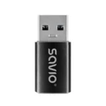 Savio Μετατροπέας USB-A male σε USB-C female 1τμχ