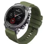 Garett Atom Stainless Steel 47mm Smartwatch με Παλμογράφο (Ασημί)