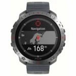 Polar Grit X2 Pro Stainless Steel 49mm Αδιάβροχο Smartwatch με Παλμογράφο (S/L Grey Silicone Strap)
