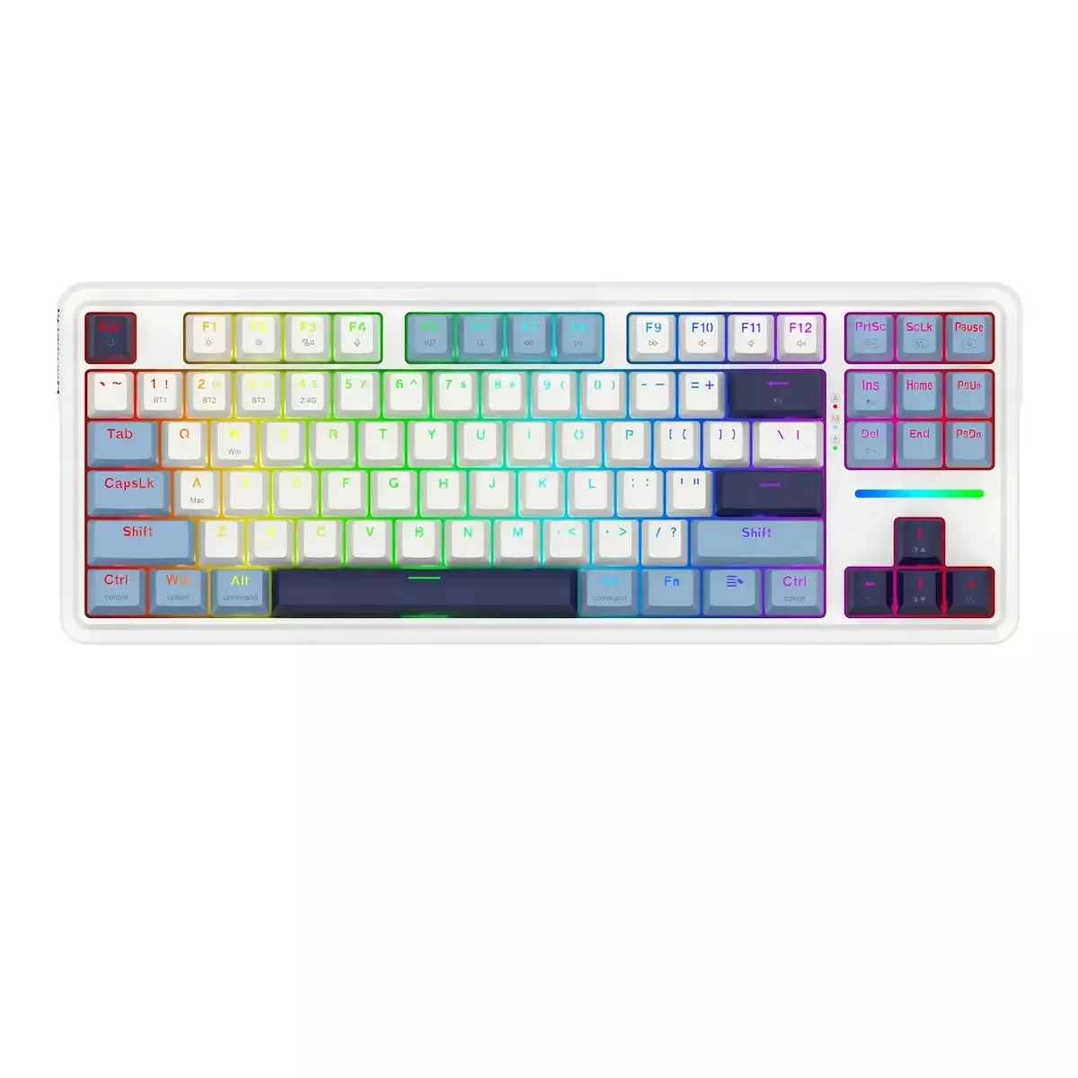 Redragon Antonium Pro Leopard Ασύρματο Gaming Μηχανικό Πληκτρολόγιο Tenkeyless με RGB φωτισμό (Αγγλικό US) Λευκό - Image 1