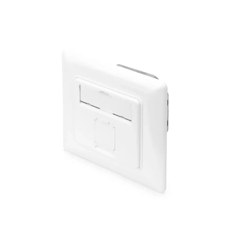 Digitus Μονή Πρίζα Δικτύου RJ45 με Πλαίσιο Τύπου Cat6 σε Λευκό Χρώμα DN-9010/8-1 - Image 1