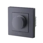 Aqara Χωνευτός Διακόπτης Dimmer με Πλαίσιο Universal Περιστροφικός 300W σε Γκρι Χρώμα H2DIM-G