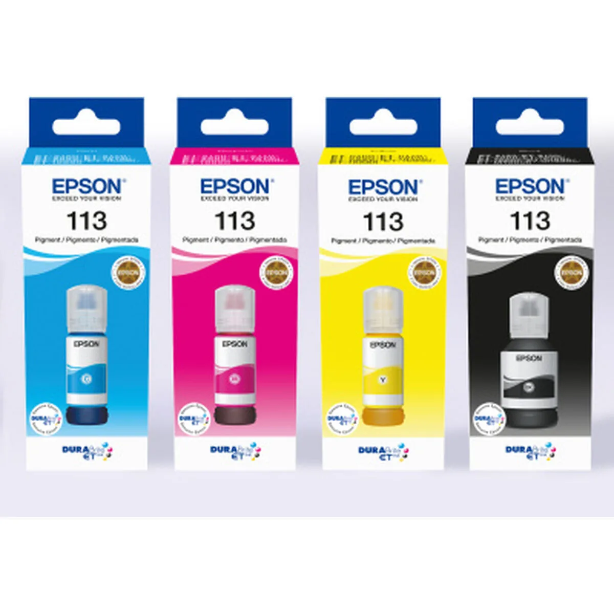Epson 113 EcoTank 4 Colour Multipack Γνήσιο Πακέτο 4 Μελανιών Εκτυπωτή InkJet Κίτρινο / Κυανό / Ματζέντα / Μαύρο (C13T06B640) - Image 1